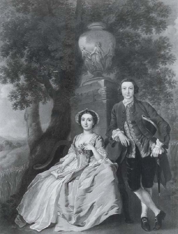 Portrait of Mr and Mrs George Rogers, Francis Hayman